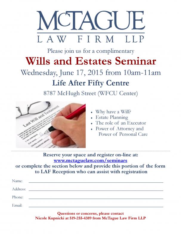 Wills and Estates Seminar